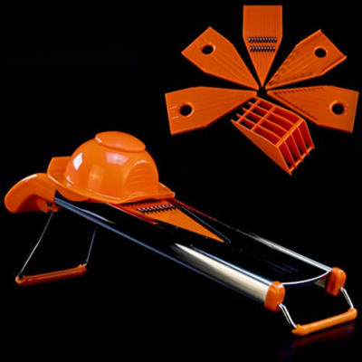 Reibe Multifunktionsreibe UNIFIX Edelstahl V - Hobel PROFI (orange & spülmaschinenfest) bei Outletpreise.com online bestellen