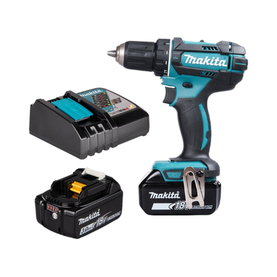 MAKITA Akkuschrauber 18V 62Nm Set inkl. 2x3Ah Akkus und Ladegerät (DDF482RFE)