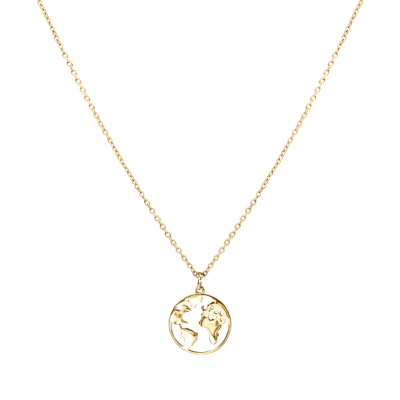 PURELEI Worldmap Kette - Gold