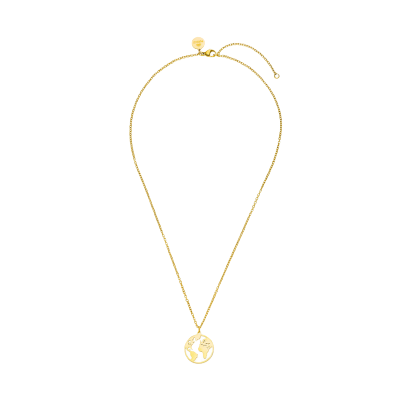 PURELEI Worldmap Kette - Gold