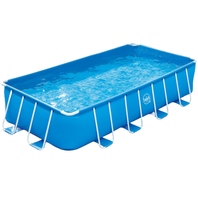 SWING POOLS Premium Pool Komplettset (blau) - inkl. Leiter + Filterpumpe