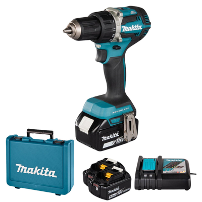 MAKITA Akkuschrauber 18V 54Nm Set inkl. 2x5Ah Akkus und Ladegerät (DDF484RTE)