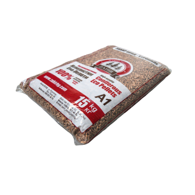 A1-zertifizierte Holzpellets aus Weißer Kiefer - Ø 6 mm - 15 Kg